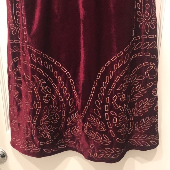 KAS of New York beautiful velvet embroidered dress - Picture 4 of 5